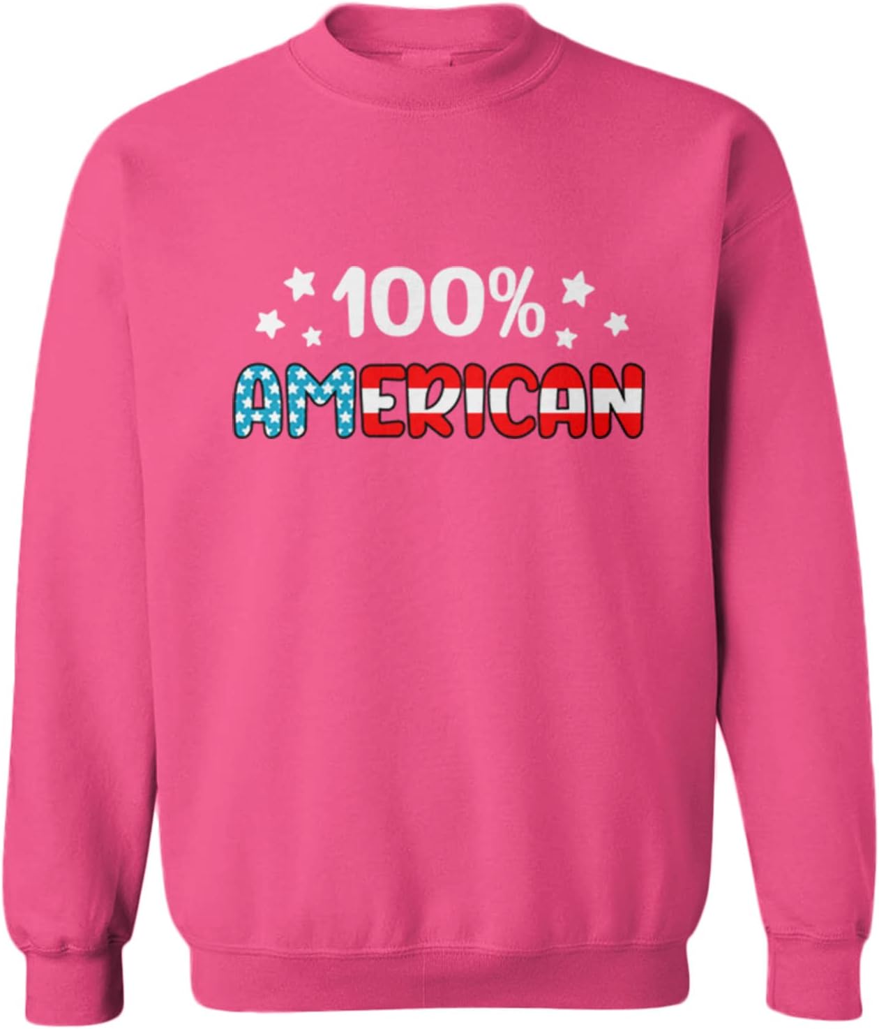 100% American - USA Patriot Proud Toddler Fleece Crewneck Sweater