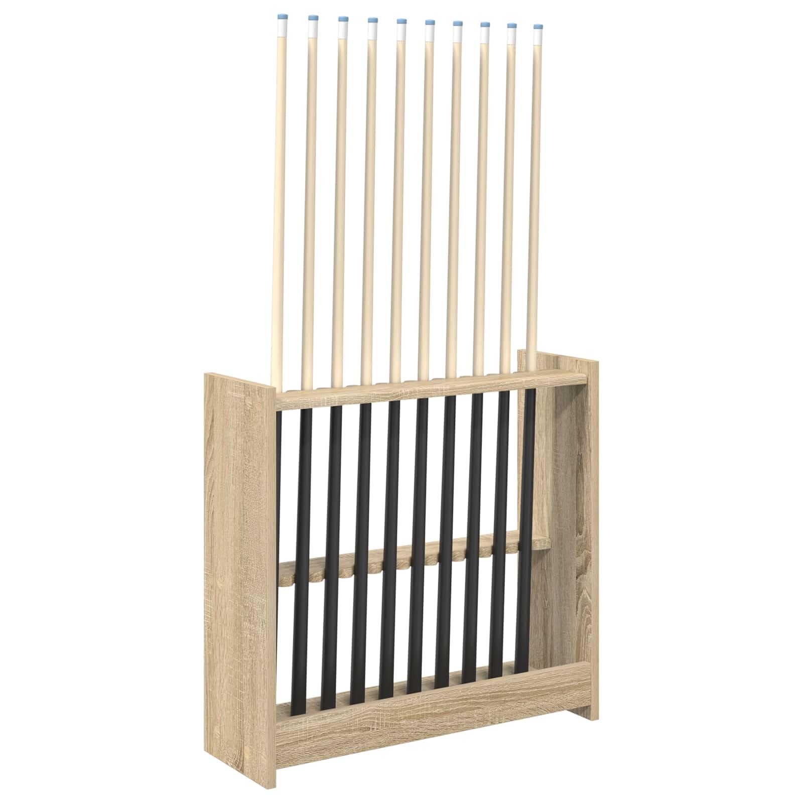 Hothingwell Kompozytowy drewniany uchwyt na kij bilardowy 60x20x57 cm