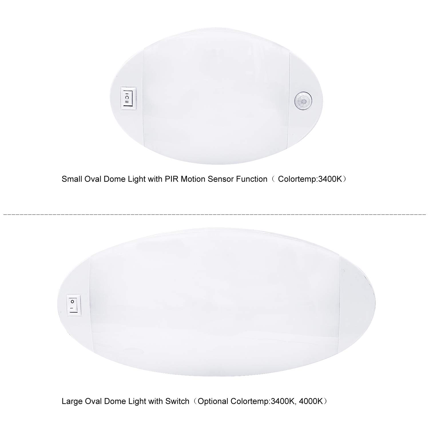 Buy Facon LED Ceiling Dome Light with Switch and PIR Motion Sensor, RV