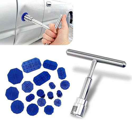 gunhunt Extractor de reparación de abolladuras de automóvil, kit de reparación de extractor de ventosa de hoja de desprendimiento de abolladuras,