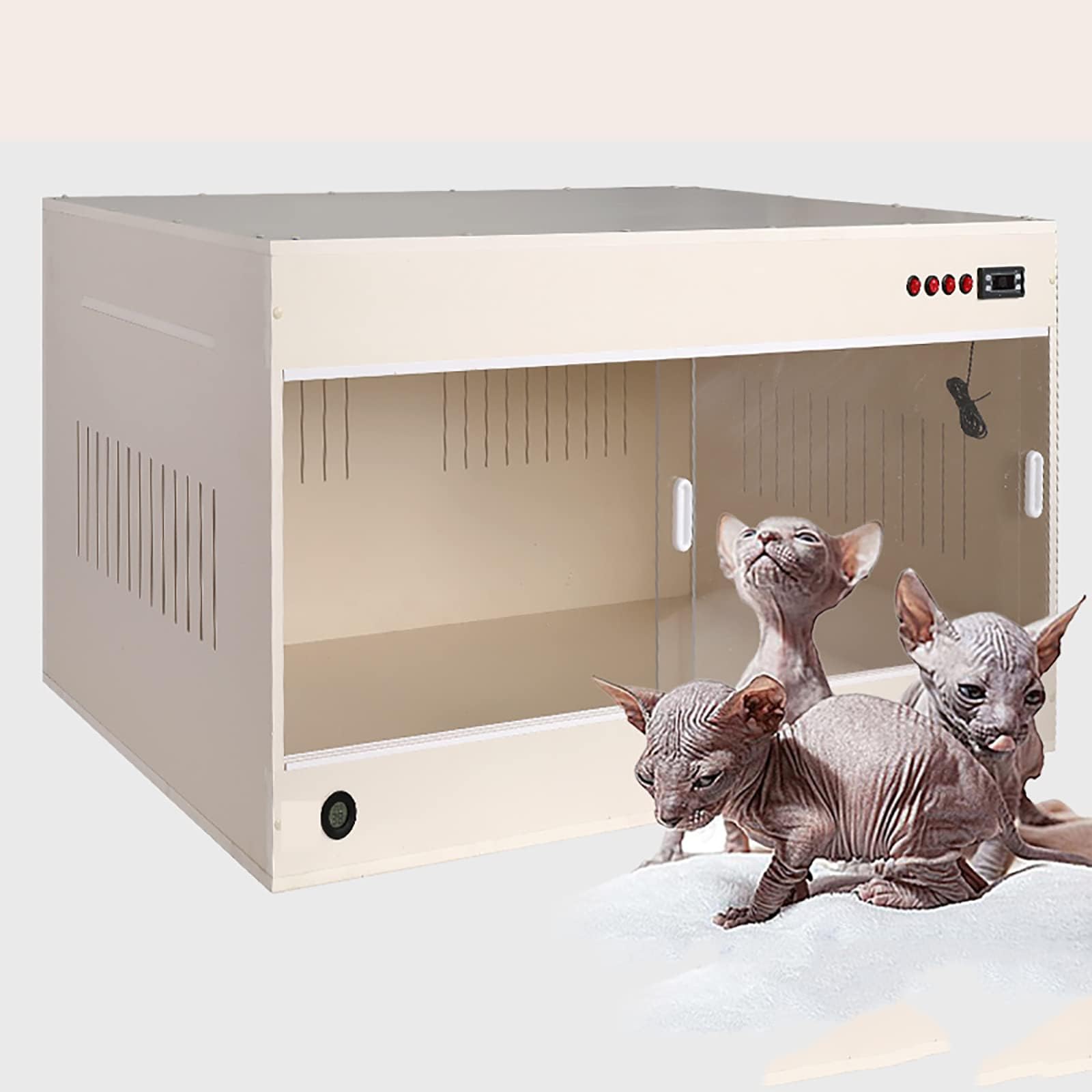 Large PET Brooder Nursery Dog, Pet Incubator Box, Cat Incubator for Puppies, Puppy Incubator White