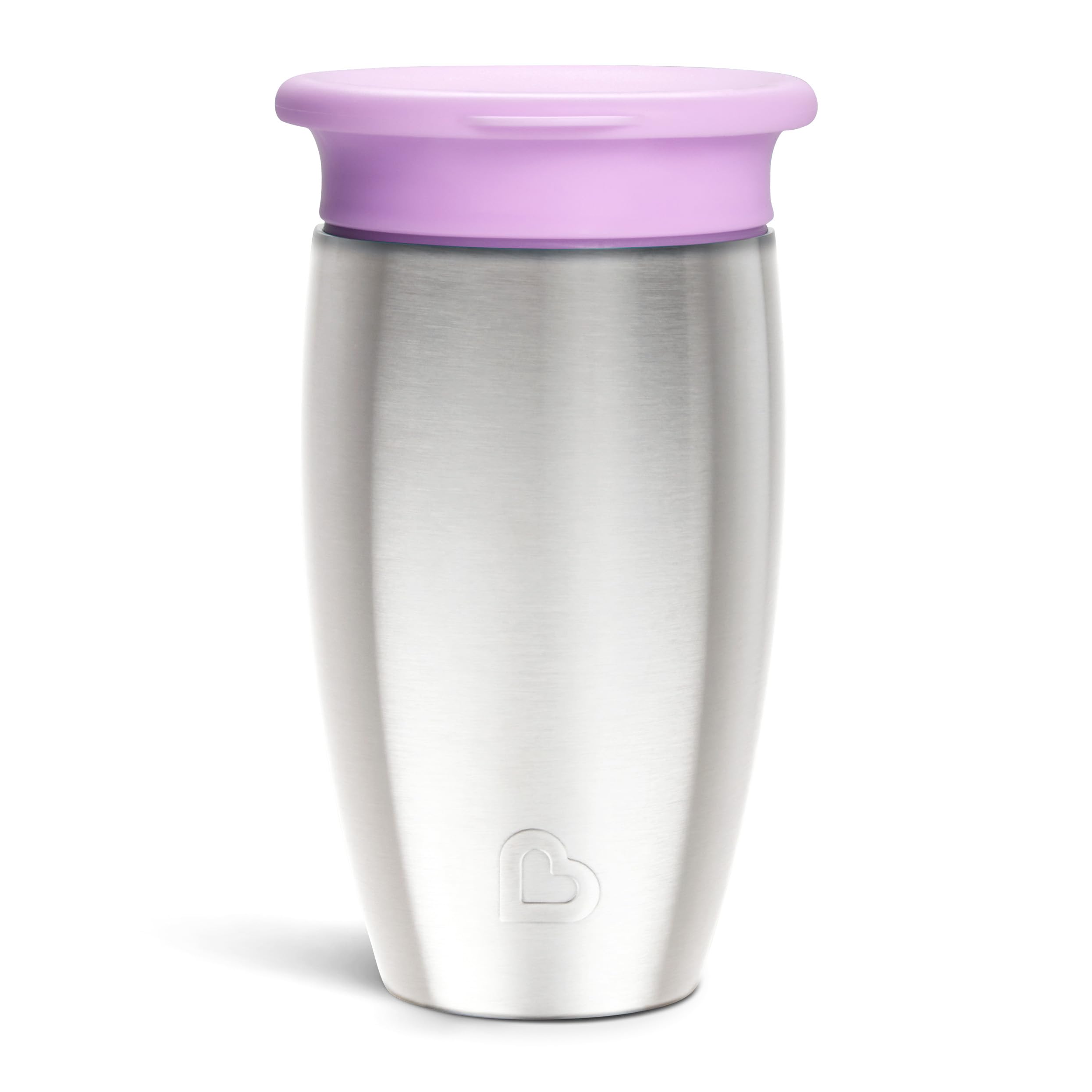 Munchkin® Miracle® Stainless Steel 360 Toddler Sippy Cup, 10 Ounce, Purple