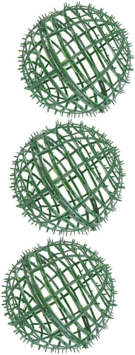 3pcs Topiary Ball Support Cage Elegant Floral Arrangement Holder for Weddings Home Decor Garden Settings Plastic Topiary Ball Shelf Trellis