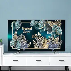 Capa de TV para ambientes internos Capas de tela universal à prova de poeira para LCD LED montado na parede protetor de tela de TV de mesa decoração de sala de estar azul-escuro 4||32 polegadas (80 x