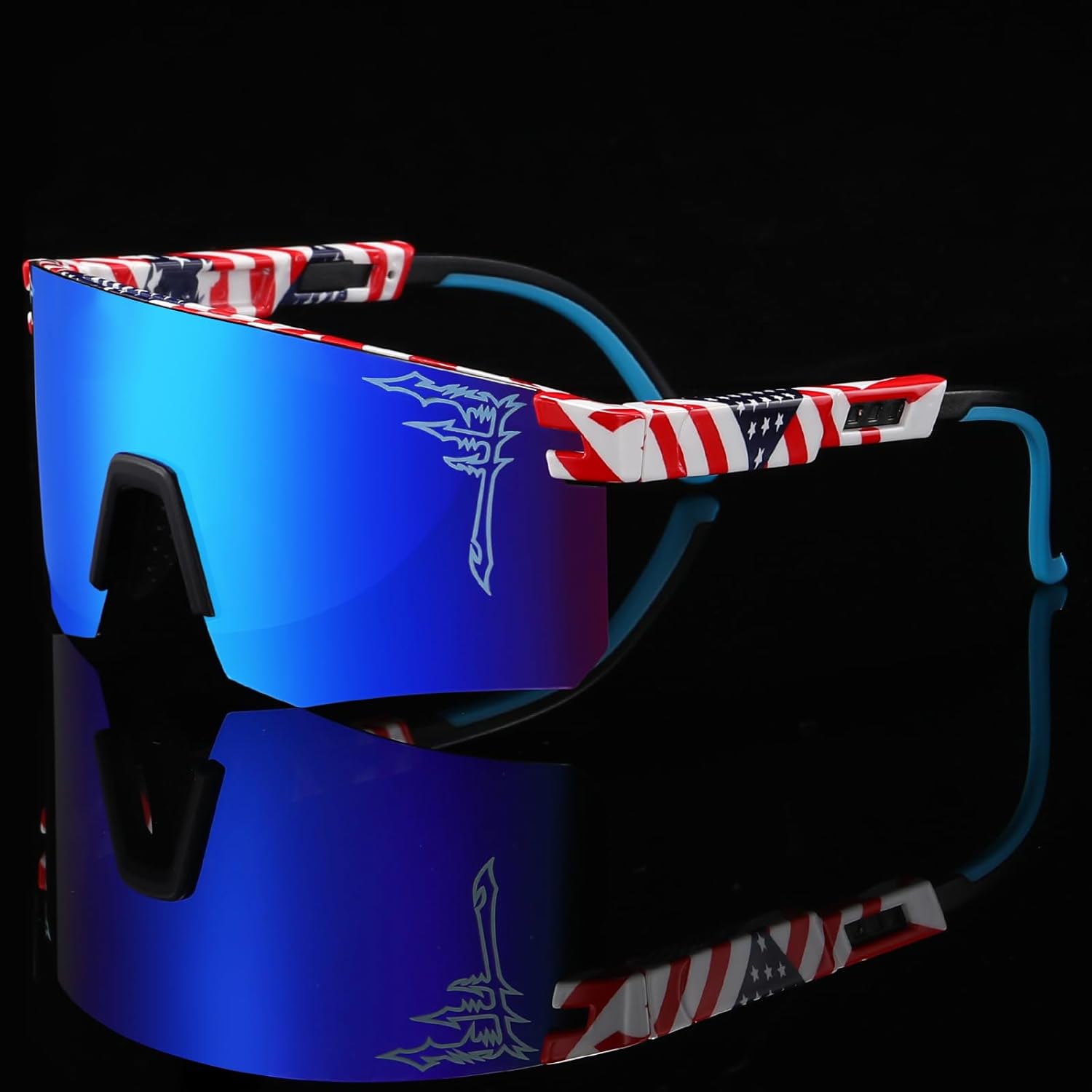 FIXEROS Two Size Polarized Baseball Sunglasses For Adults and Youth Boys Girls Kids UV400 Men Women Cycling Sports Glasses