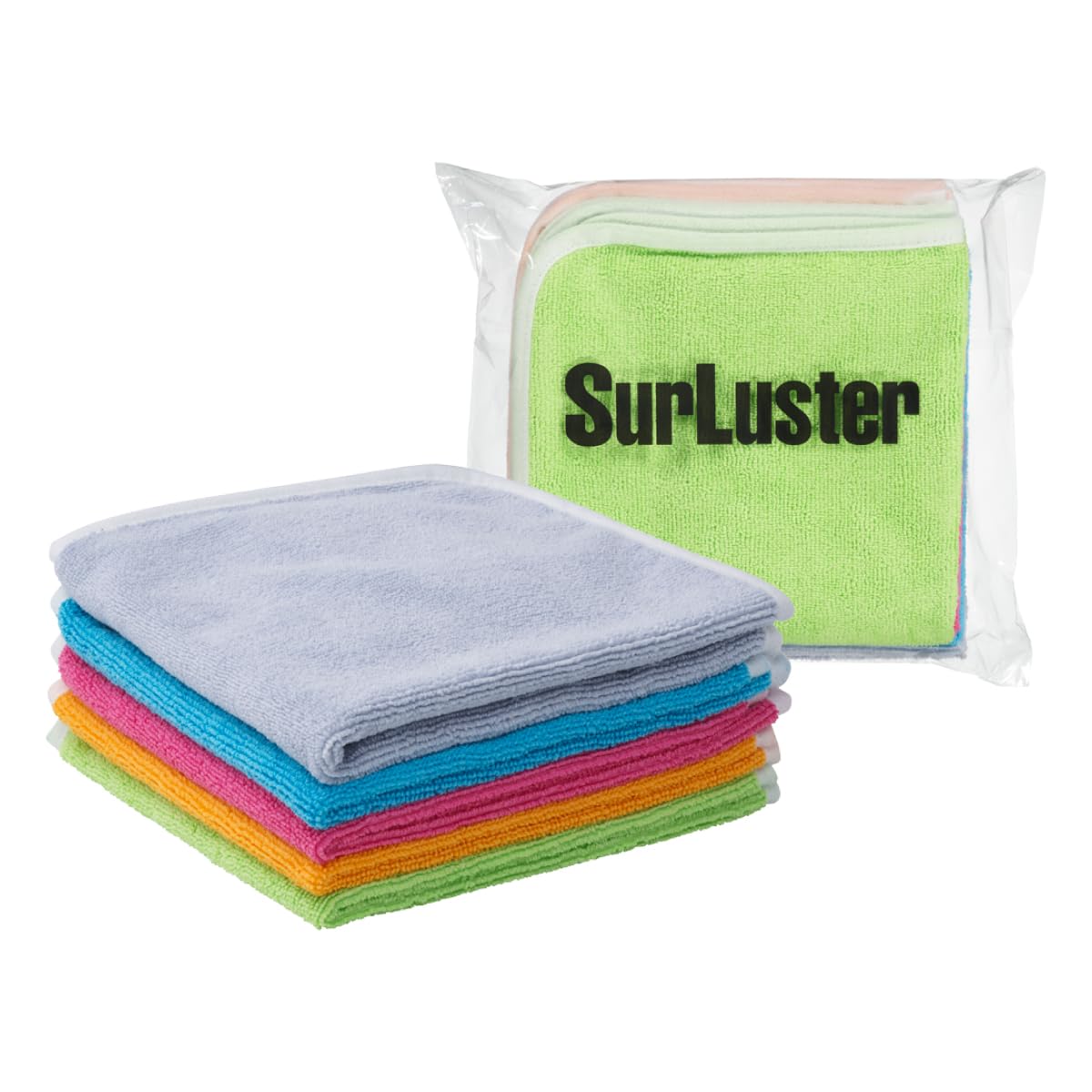 SurLuster(シュアラスター) マイクロファイバークロス（5色セット） 4…