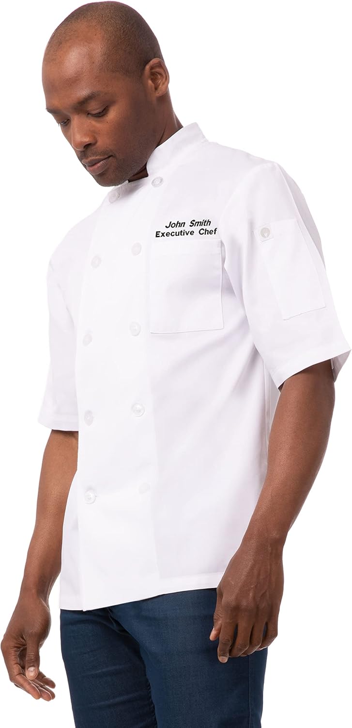 Chef Works Customized Men's Volnay Chef Coat - M