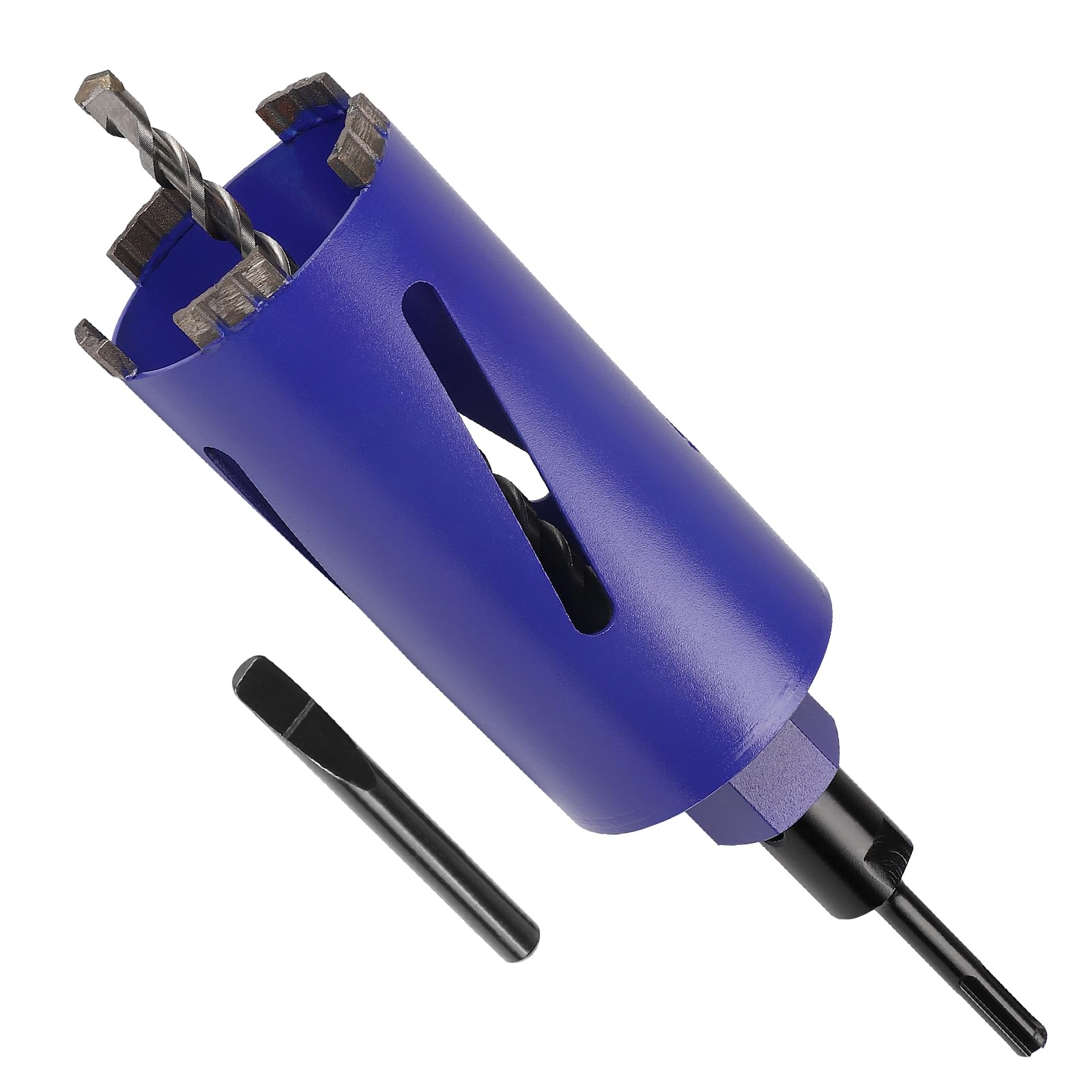 CPROSP M22 Couronne Diamant pour Carroteuse Ø82mm L200mm, Couronne avec Adaptateur SDS PLUS et Foret de Centrage, pour Carotteuse Beton, Granit, Maçonnerie et la Pierre