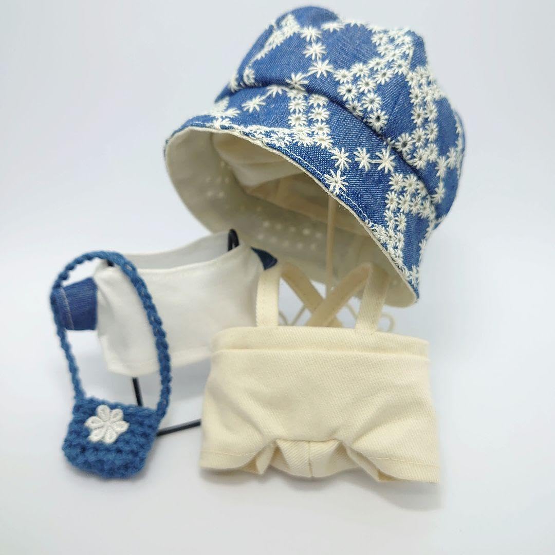 ちびぬい 服 (42) Tシャツサロペット帽子バッグ : おもちゃ m様専用