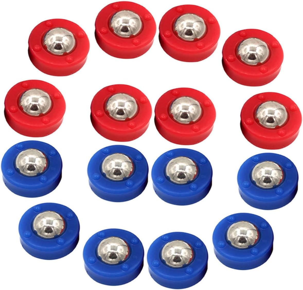 SUPVOX 32pcs Mini Table Curling and Shuffleboard Pucks Foosball and Board Games for Home and Entertainment Venues and Colors