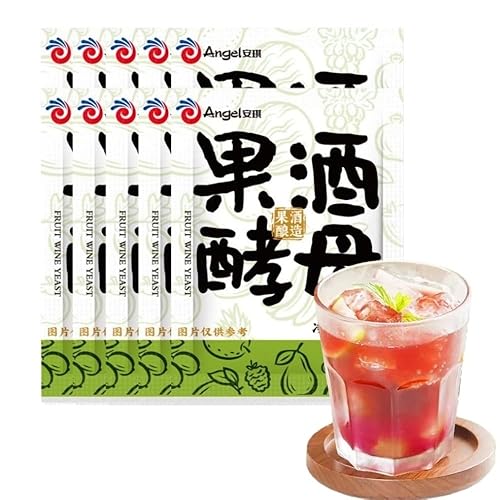 Levadura fermentada, polvo de levadura de vino de sandía elaborada en casa, levadura específica para vino de frutas, (bolsas de 0.11 oz10) 1.05
