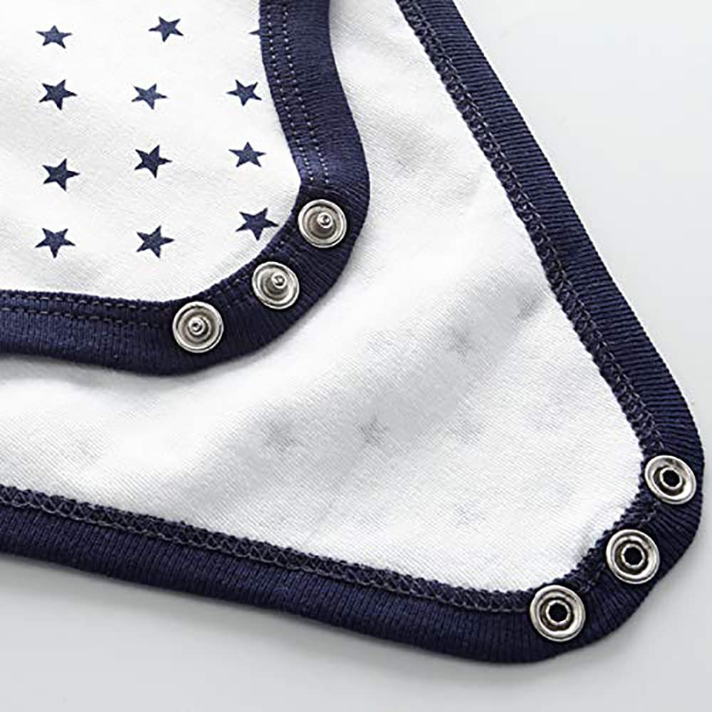 Chamie Baby Bodysuit Cotton Short Sleeve Vests for Newborn 5-Pack One-Piece Suit for Boy and Girl 0-12 Months… — view 5