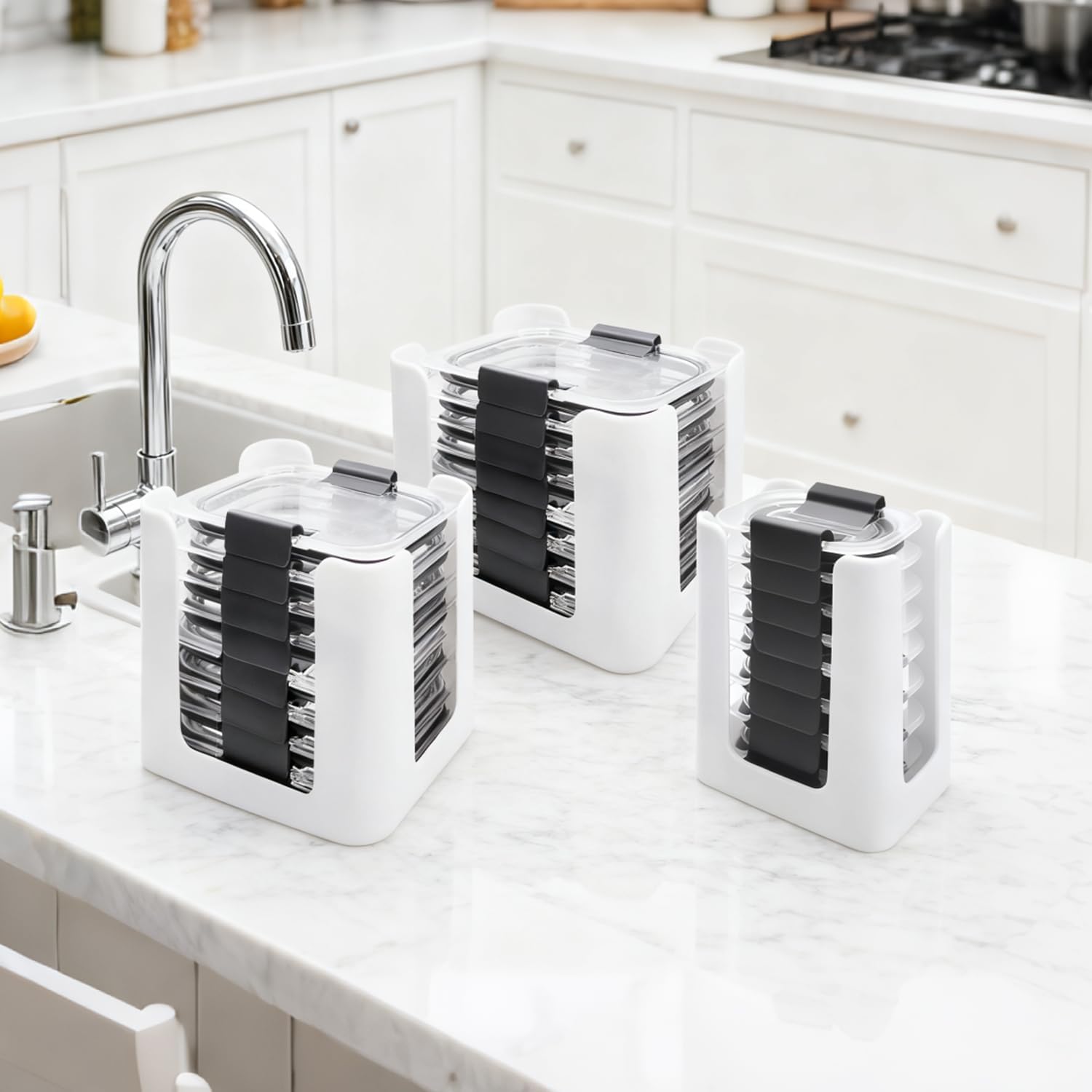 Food Storage Container Lid Organizer for Rubbermaid Brilliance