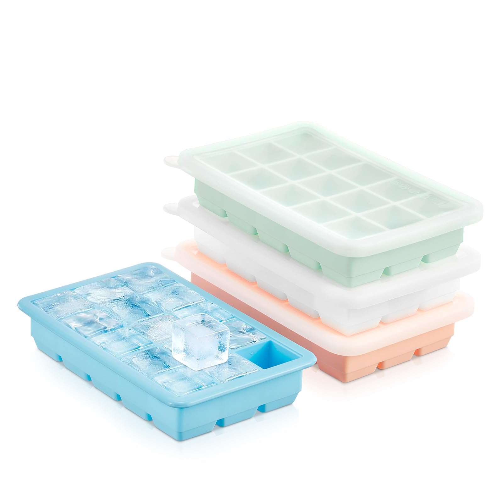 FOHERE Ice Cube Tray 4-Pack