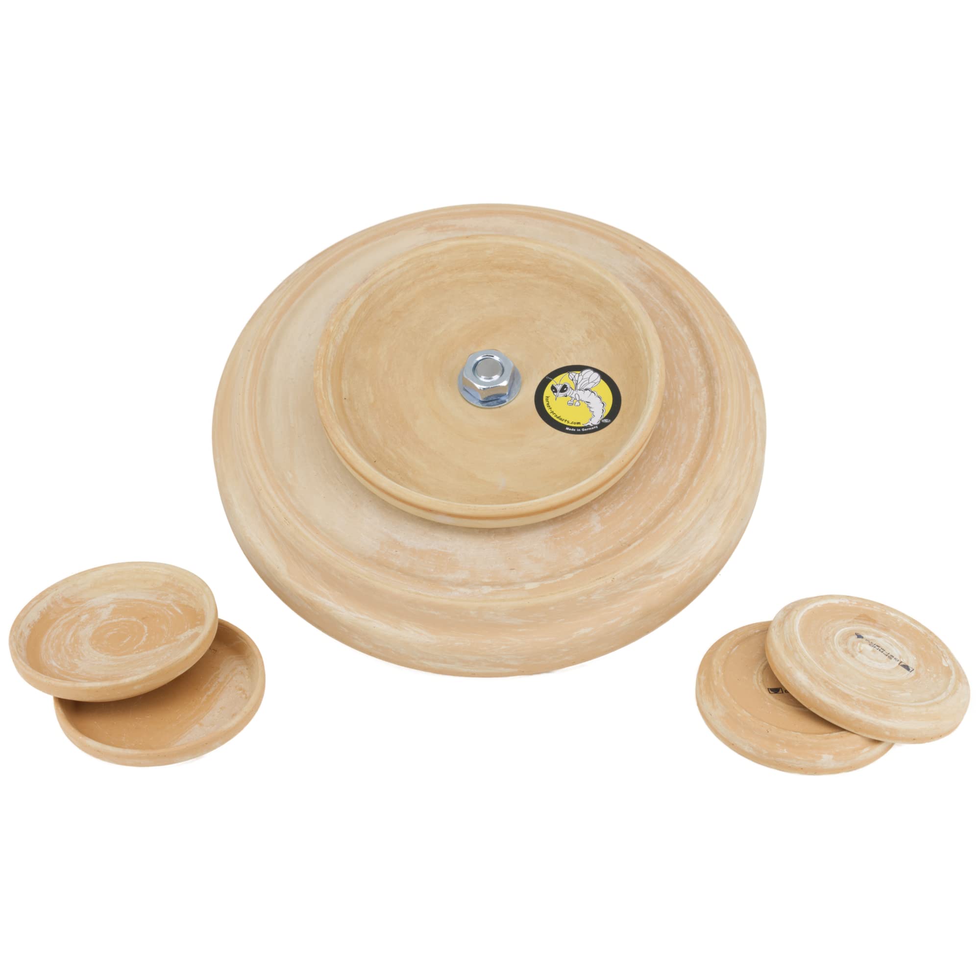 Advent Schale, Adventskranz, Adventsdeko für Winter/Weihnachten im Dekotrend aus Ton/Terrakotta - Hornet-Products Die Teelichtofen - Manufaktur (Marbled, Altrosa)