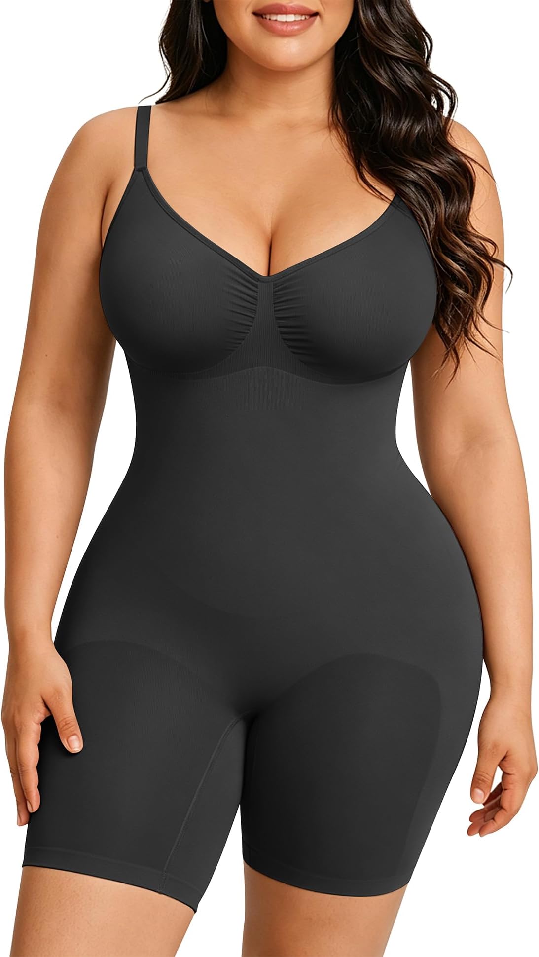 Shapewear Tummy Control Seamless Bodysuit Hip Enhancer Body Shaper for Women