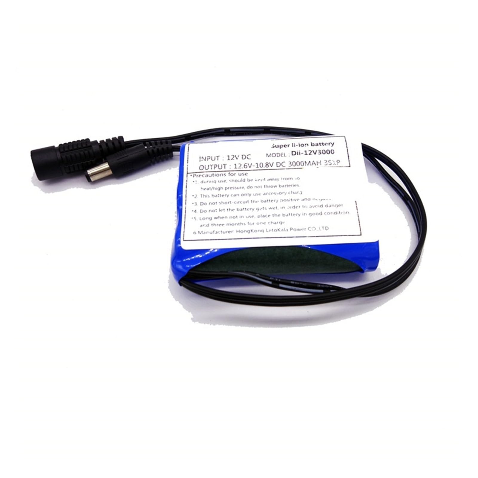 Batterie lithium 12 V 3000 mAh 18650 rechargeable for haut-parleur et interphone