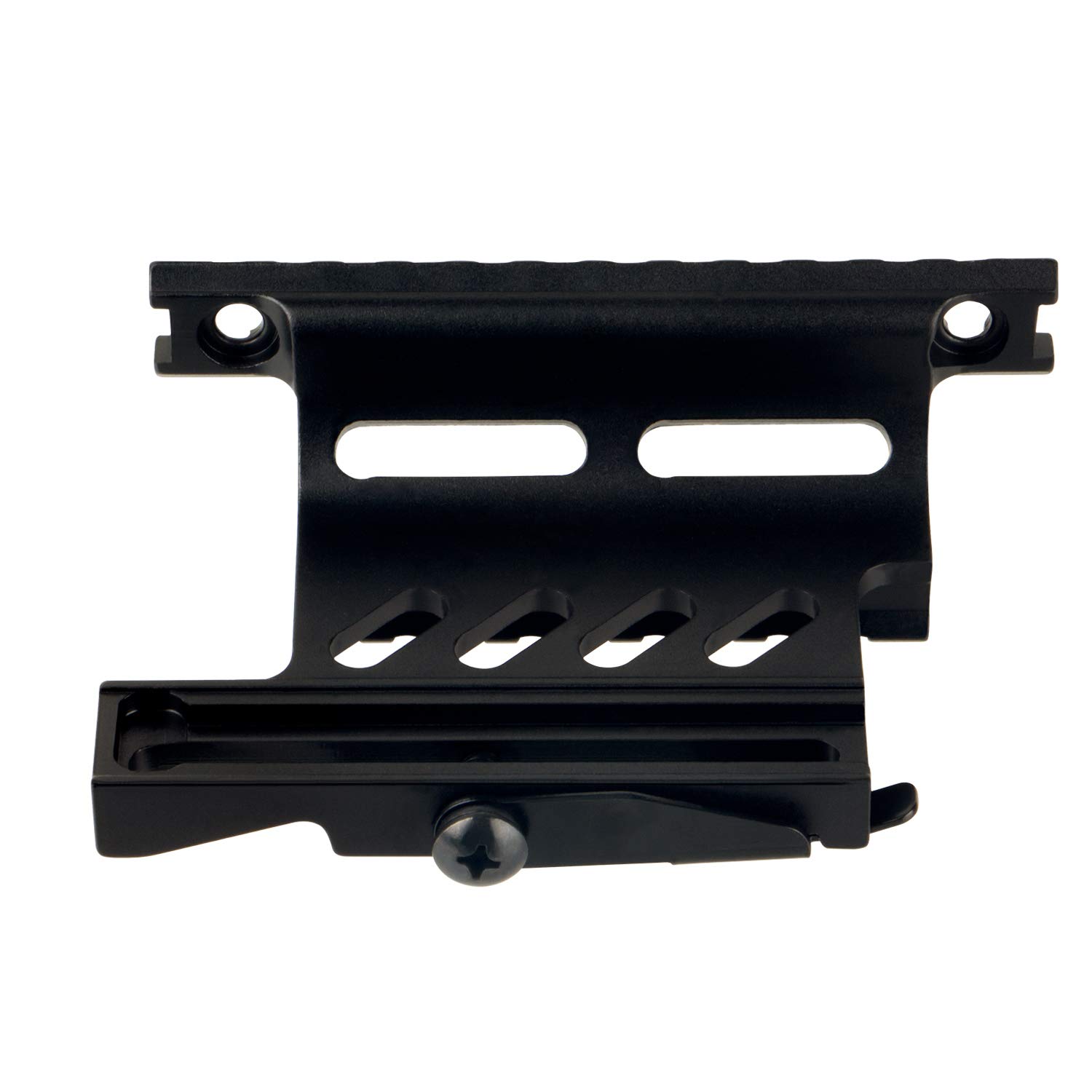 Monture Tactique Double à Rail Latéral en Métal AK74 - Support de Picatinny avec Montage sur Lunette Latérale pour AK - Noir