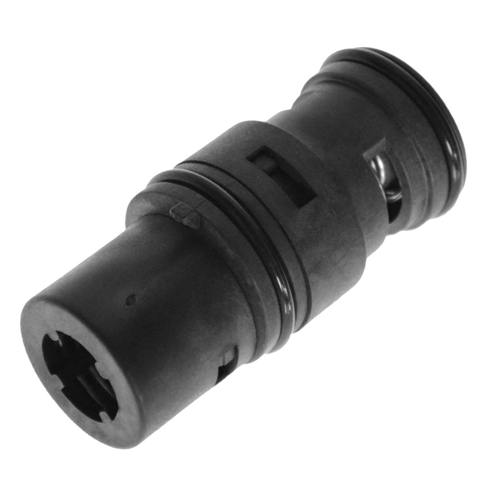 TRQ Oil Cooler Thermostat Assembly Compatible with BMW 3 Series E46 w/Automatic Transmission