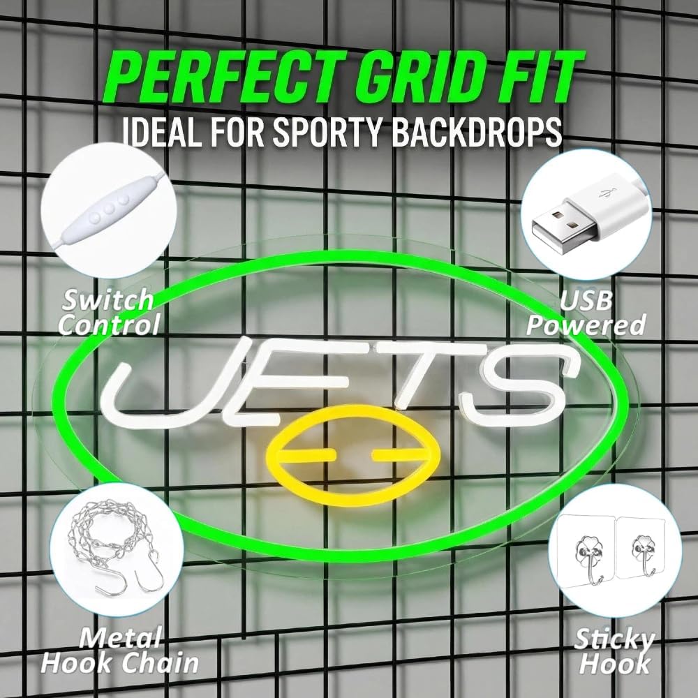 Football Neon Sign for Wall Decor Football Neon Light With Light Dimmable Switch, Led Neon Light for Man Cave Decorand Sport Fans, Birthday Gifts Bedroom Party Club Bar Dorm
