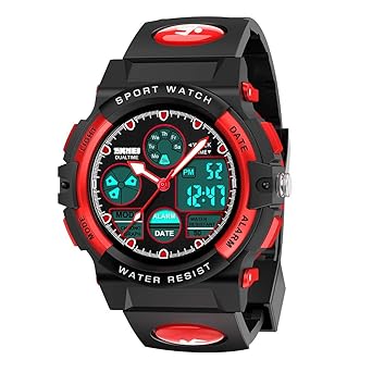 SYOKZEY Kids LED Waterproof Digital Sport Watch Teen Boys Girls Outdoor Watches