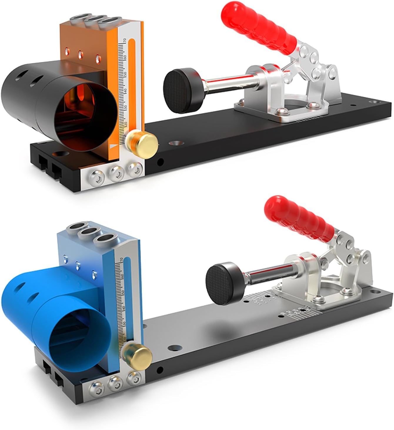 Pocket Hole Jig Kits Woodworking Hole Locator Drill Bit 5-80mm Drill Guide Set Hole Puncher Tool