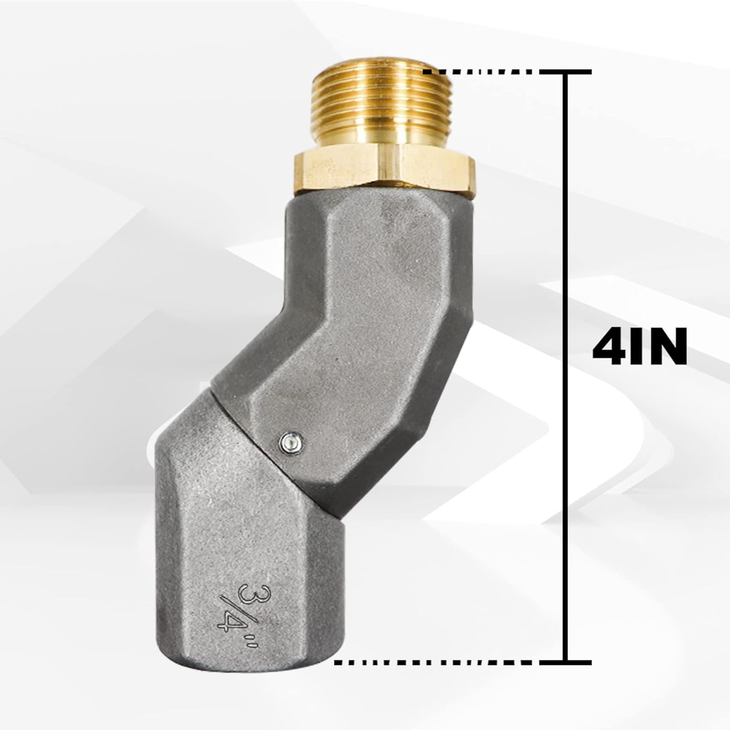 (3/4" NPT, 2PCS) Fuel Hose Swivel 360 Rotating Connector for Fuel Transfer Pump Fuel Nozzle Multi Plane Fuel Plane Swivel