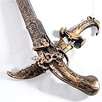 Vista 3 de Juego de espada pirata y pistola de juguete con funda, daga de plástico para niños, accesorios de disfraz de Halloween