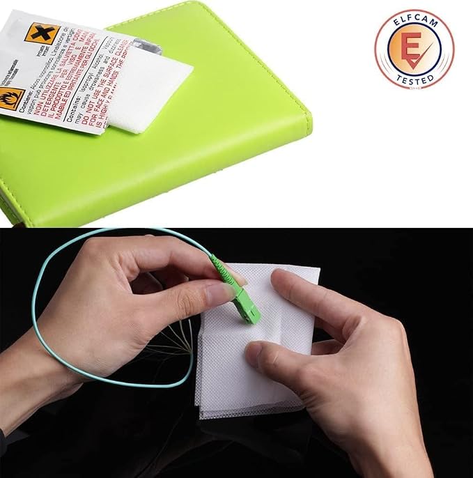 Elfcam - Pack de 50 papeles para limpieza óptica miniatura 3