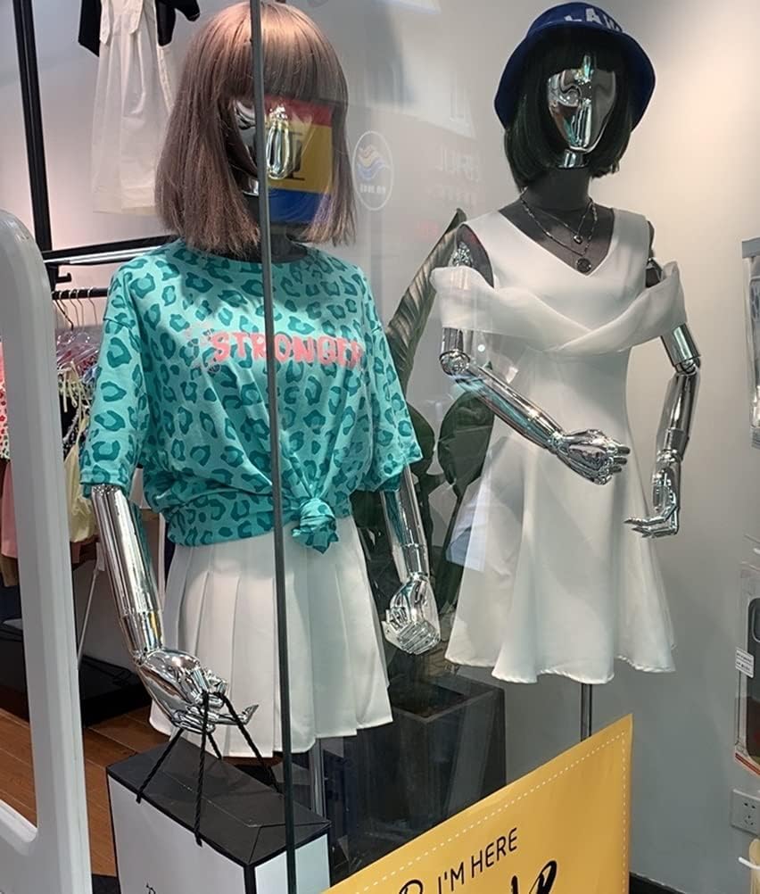 Sewing Mannequin Women Half Body Mannequin Torso, Adjustable Height Mannequin Body for Clothing Costume Jewelry Display