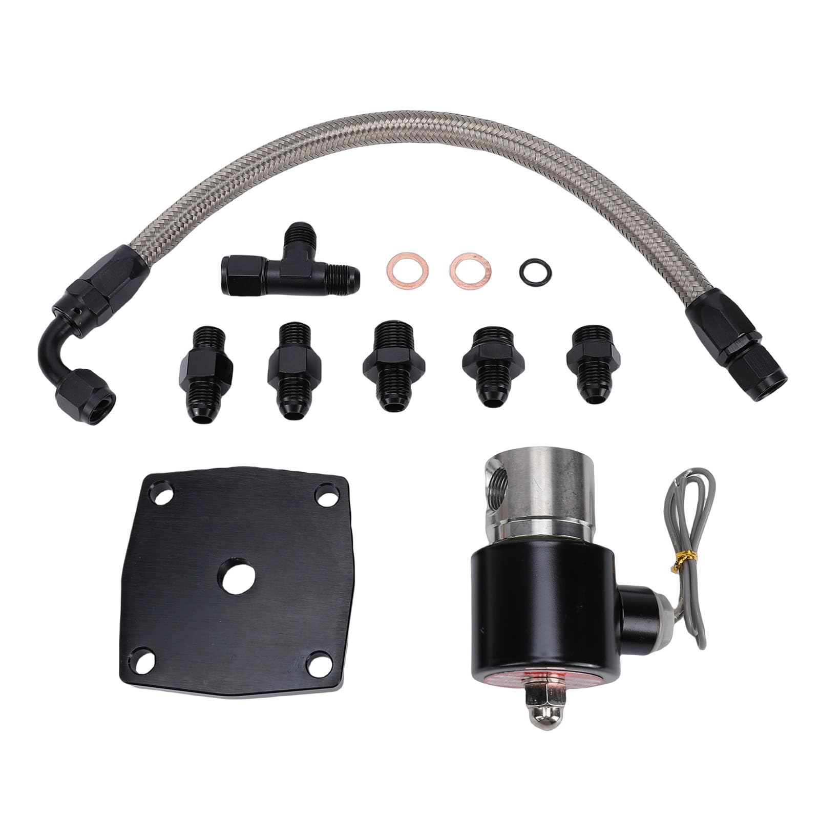 sistemas di Valvola di Scarico Rapido, Valvola di Scarico Rapido della Pressione 3/8in Dimensioni Tubo Lega di Alluminio per Turbo 400 Trasmissioni Powerglide