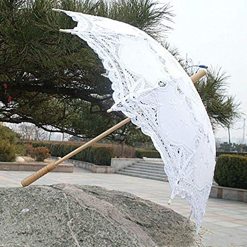Preisvergleich Produktbild Chuihui Lace Regenschirme, Sonnenschirme, Sonnenschirme, Sonnenschutz Craft Regenschirme, Damen-Regenschirme Einfach zu Hause zu tragen