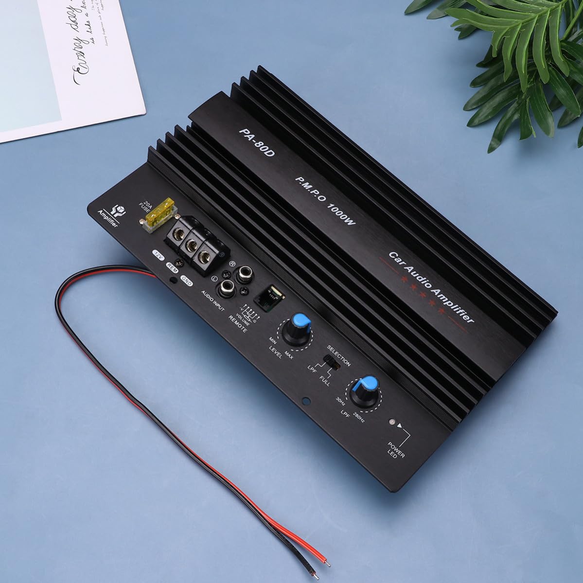 Placa Base Amplificador Subwoofer Coche 1000w 12v para 10-12 Pulgadas