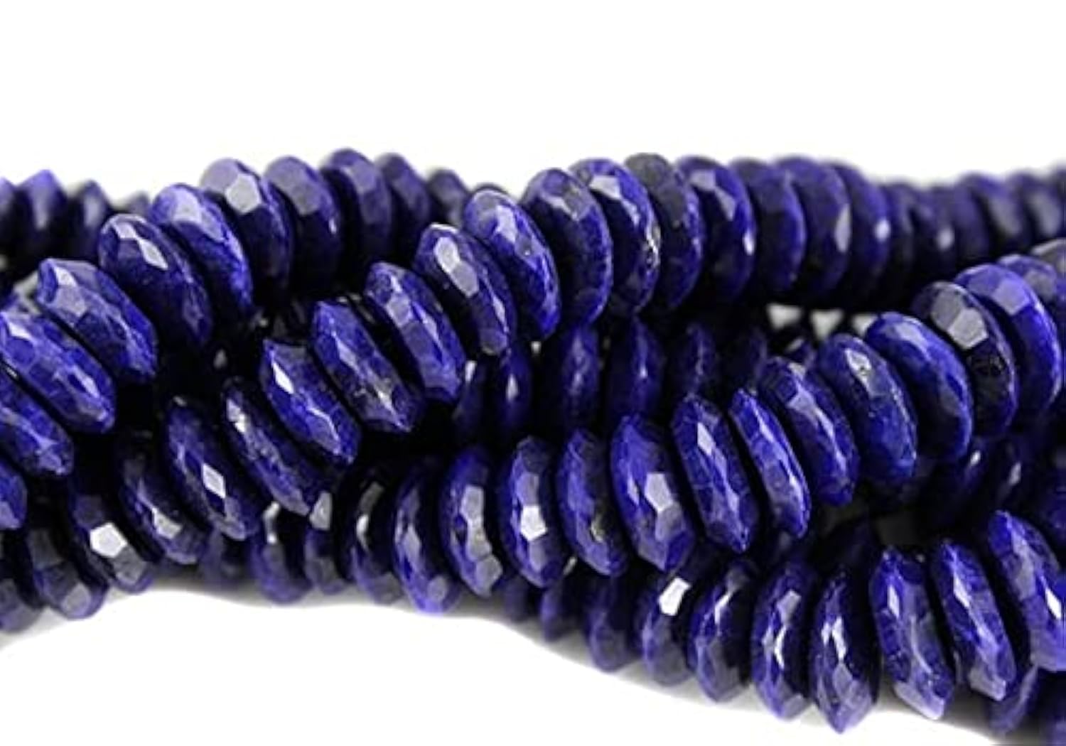 Lapis-lazuli perles rondelles facettées 9-13mm de qualité gemme supérieure