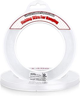 Clear Fishing Wire, Acejoz 656FT Fishing Line Clear Invisible Hanging Wire Strong Nylon String Supports 40 Pounds for Balloon Garland Hanging Decorations
