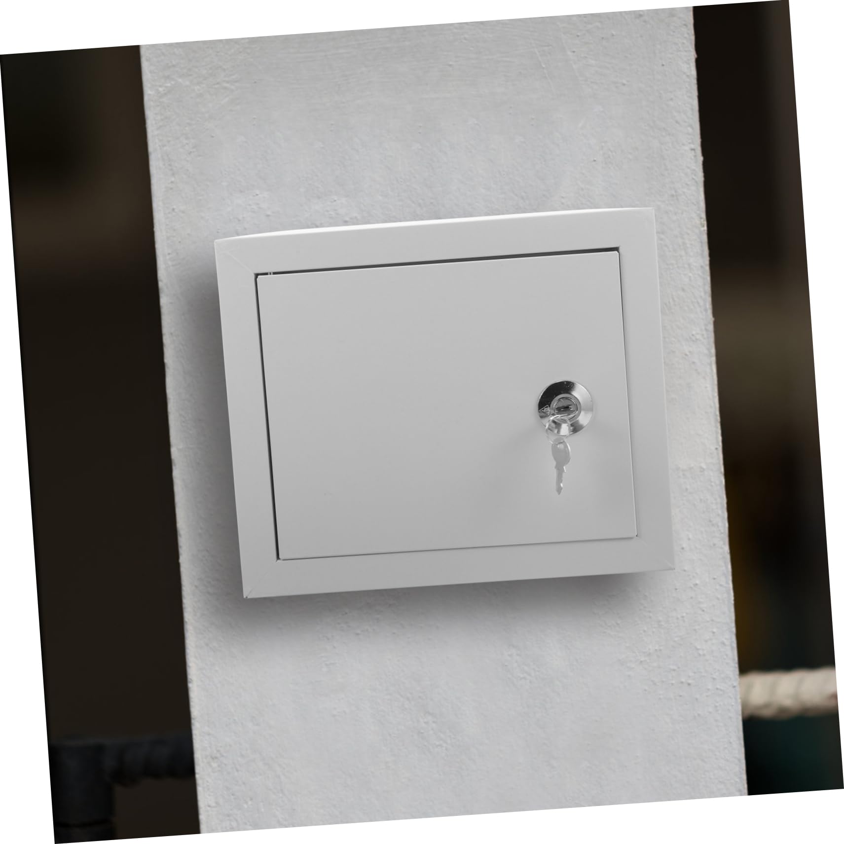 VILLCASE Caja de Conexiones Metálica para Exteriores Diseño Montado en Pared, Aluminio Resistente a Temperaturas Extremas, Adecuado para Entornos Residenciales y Exteriores