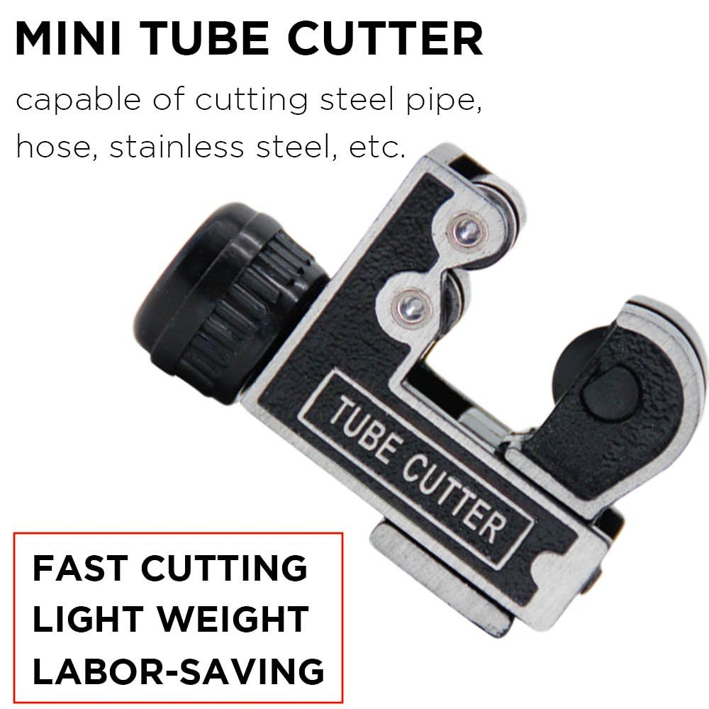 YoiYee Compact Adjustable Tube Cutter, 3-28mm - Precision Mini Pipe Slicer for Copper Brass, and PVC Tubing - Image 3
