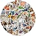 Cute Animal Stickers, Zoo Animals Stickers, 50Pcs FDCcX Vinyl Waterproof Sticker Pack for Water Bottles, Laptop, Scrapbook, Journal, Funny Stickers for Kids Teens Adults Tea (Zoo Animals)