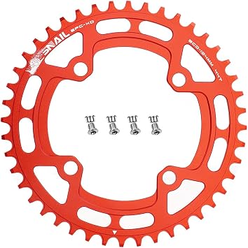 CYSKY 104 BCD Chainring 30T to 52T Narrow Wide Chainring with Sprocket Bolts for 1x Set-up Road Bike Mountain Bike BMX MTB Gravel Ebike
