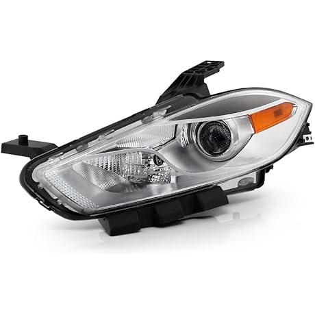 ACANII - For [Halogen w/Chrome Bezel] 2013-2016 Dodge Dart Projector Headlights Headlamps...