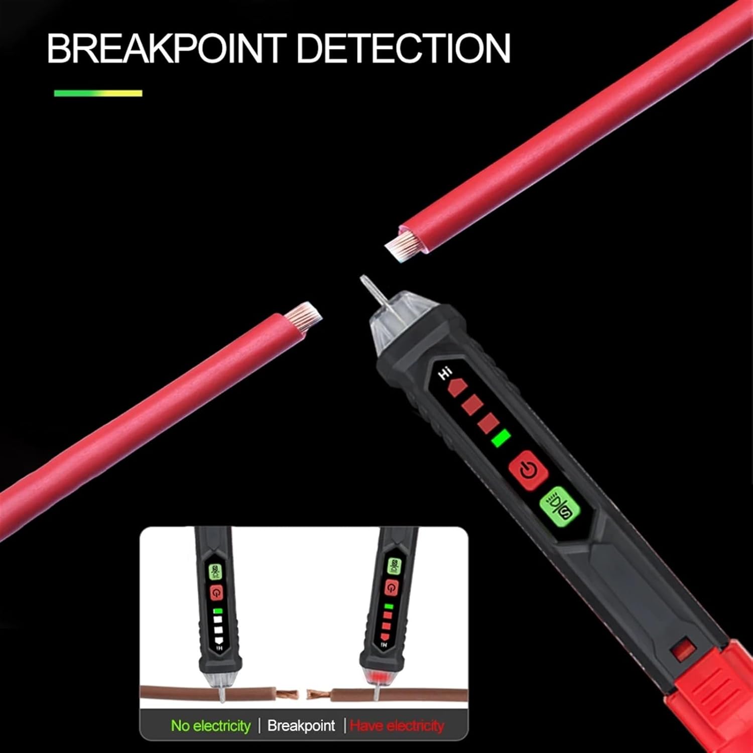 Non-Contact AC Voltage Detector Portable AC Tester Pen 12-1000V Current Electric Sensor Voltage Test Pencil