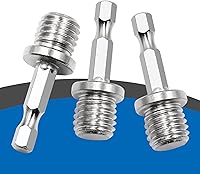 Vista 4 de Adaptador de taladro hexagonal Conector de carpintería M14 Llave eléctrica de división Adapta tu taladro eléctrico a alto par de enchufes de taladro