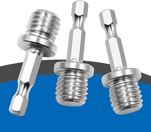 Miniatura 4 de Adaptador de taladro hexagonal Conector de carpintería M14 Llave eléctrica de división Adapta tu taladro eléctrico a alto par de enchufes de taladro