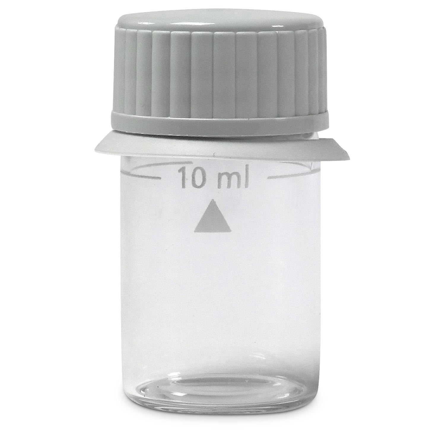 Lovibond Runde Glas Küvette 24 mm - 12er Set - 10 ml - Ø 24 mm - 48 mm Höhe - Mit Kunststoff-Deckel - Passend für MD100 MD200 PM600 Photometer