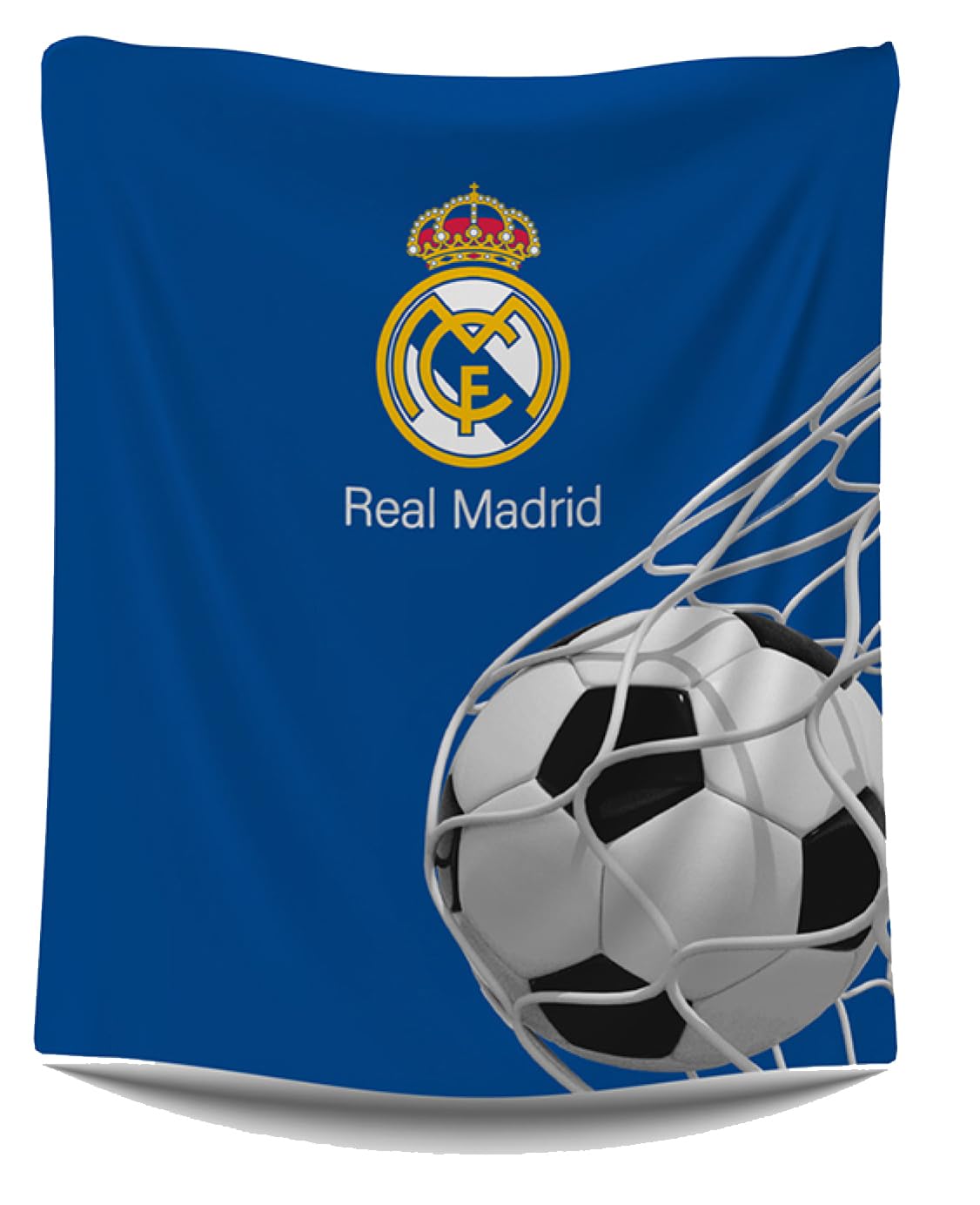 ASDITEX Real Madrid Manta coralina Producto Oficial 120 x 150 cm