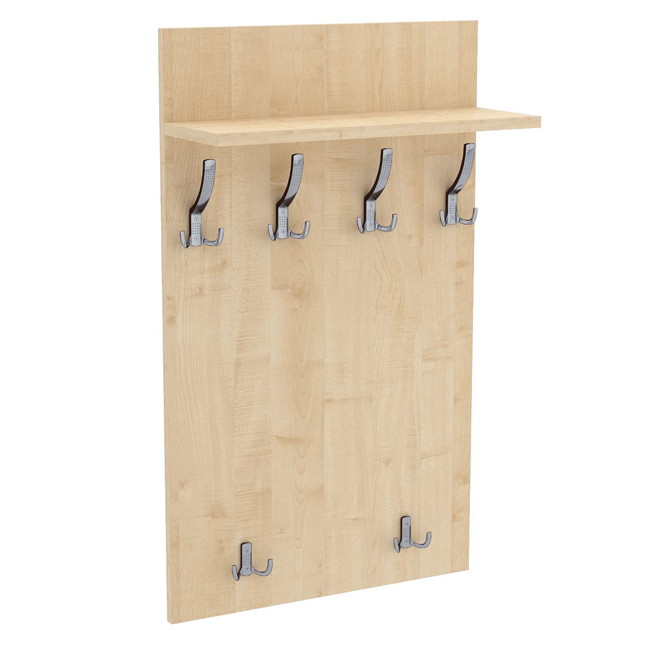 AKKE 120x60 | MAXI Garderobenpaneel Wandgarderobe Garderobe Wandpaneel Kleiderstange CHROM | AHORN