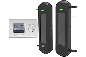 HTZSAFE Solar Wireless Outdoor Laser Beam Alarm System