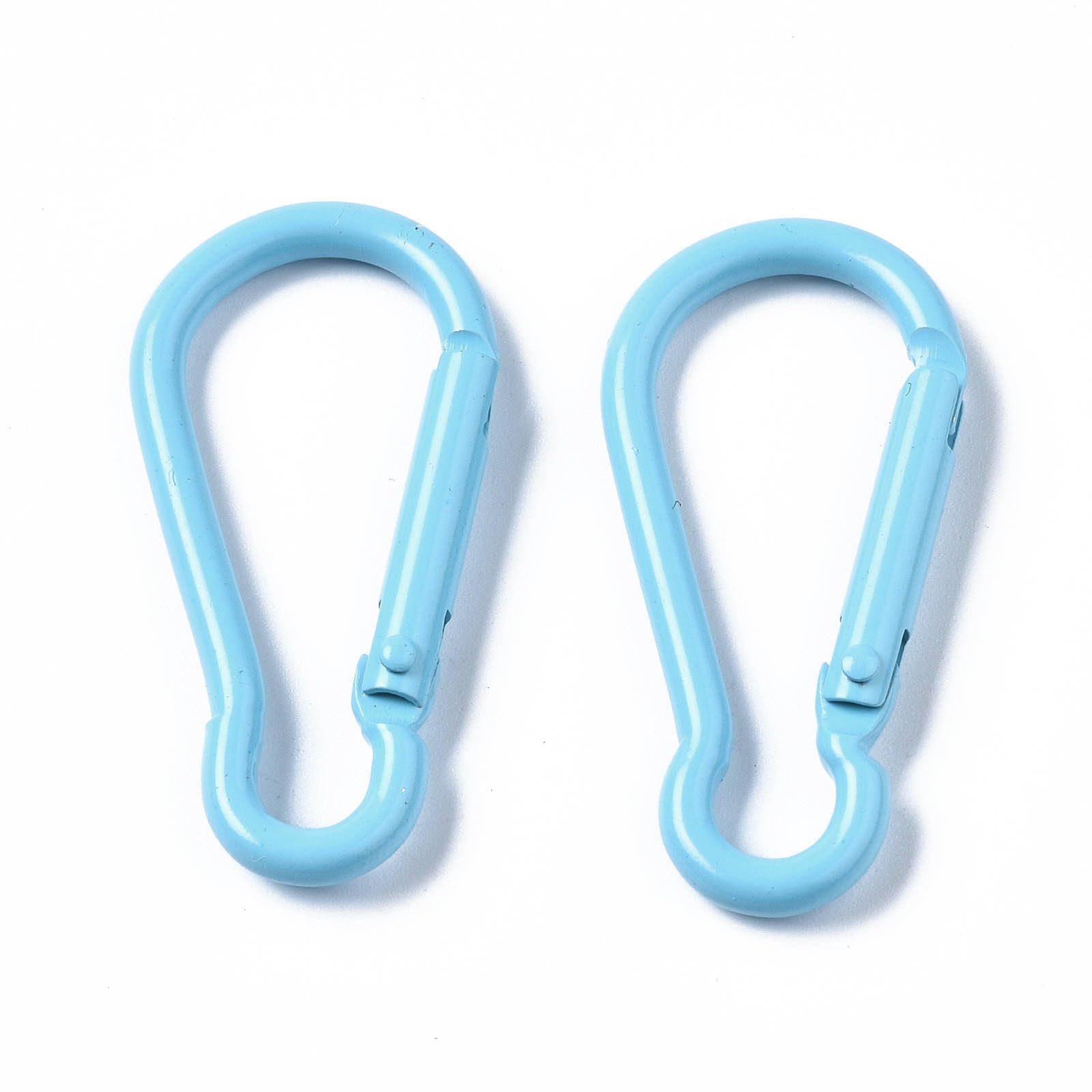 Airssory Lot de 10 petits mousquetons d'escalade en aluminium de couleurs aléatoires pour porte-clés escalade fournitures de camping