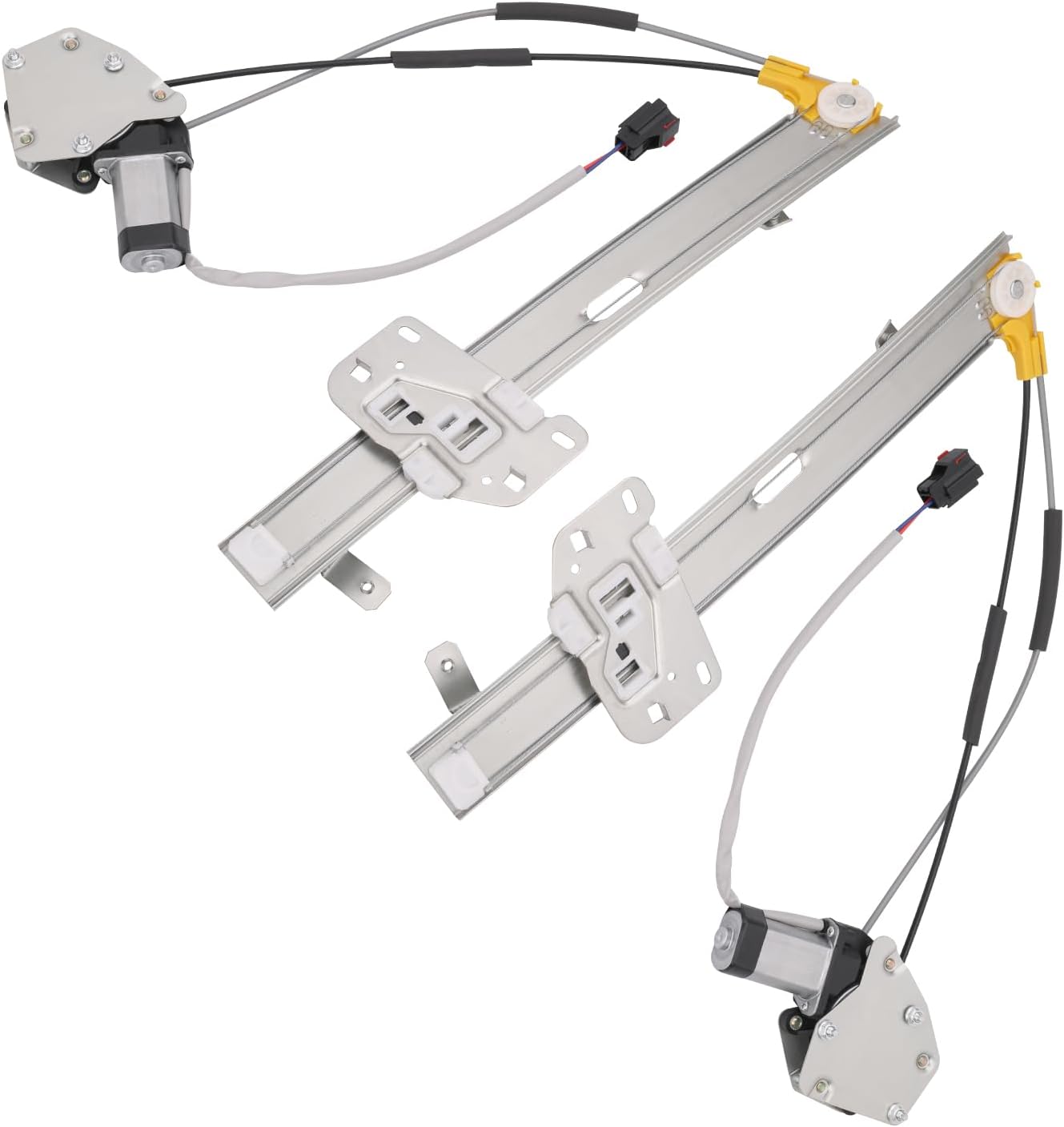 Vurkcy Front Left Driver & Right Passenger Side Power Window Regulator with Motor Compatible with Jeep Cherokee XJ 1997 1998 1999 2000 2001, Replacement OEM 741-768 741-769