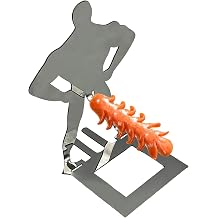 BBQ Sausage Holder - Muscular Meat Roasting Rack, 5.43 Inches Muscle Man Stand with Cooking Frame, Novelty Grill Accessory, Cartoon Barbecue, Food Display Tool for Even Sausage Roasting Preparation